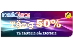 Sim số - Mobifone khuyến mãi 50% tháng 5