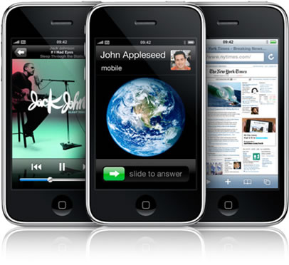 giao diện của iPhone 3GS