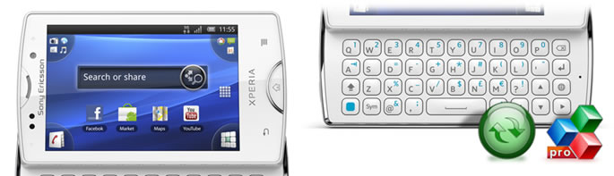 Sony Xperia Mini Pro với bàn phím Qwterty