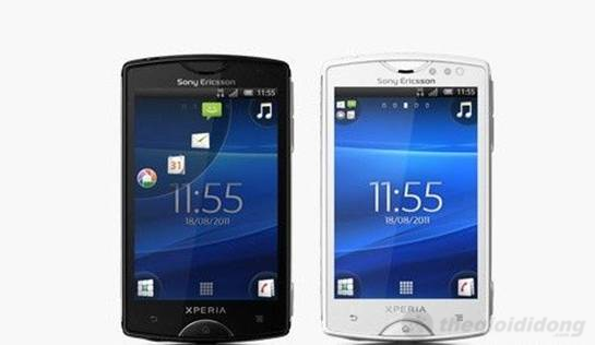 Kiểu dáng nhỏ gọn của Xperia Mini với hai màu đặc trưng