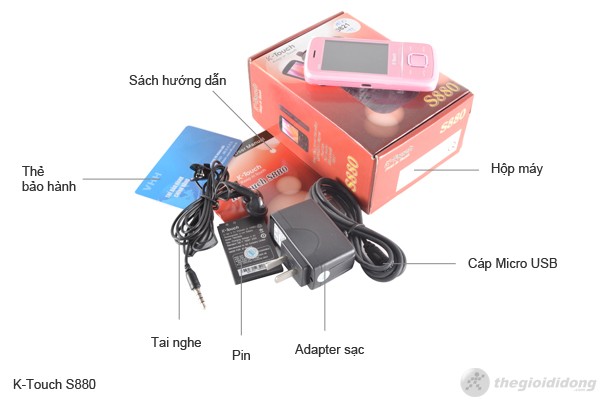 Bộ bán hàng chuẩn của ktouch S880 Bộ bán hàng chuẩn của ktouch S880