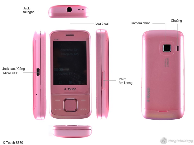 Mô tả chức năng của ktouch S880 Mô tả chức năng của ktouch S880
