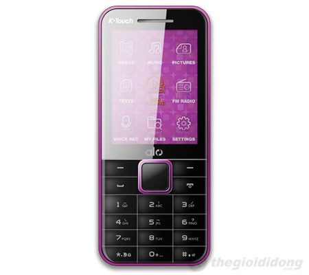 K-Touch A610i có màn hình rộng 2.4 inch