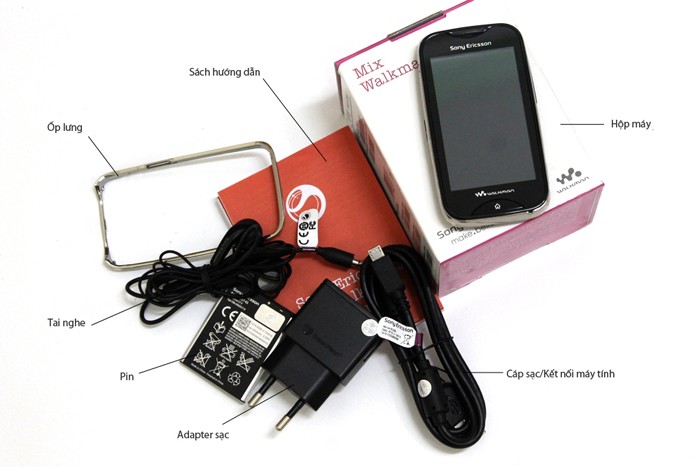 bộ bán hàng chuẩn Sony Ericsson Mix Walkman Wt13i