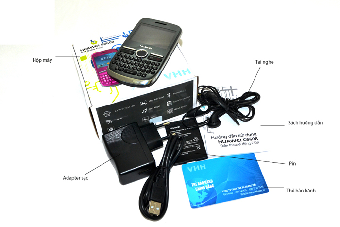 Bộ bán hàng chuẩn của Huawei G6608 Bộ bán hàng chuẩn của Huawei G6608