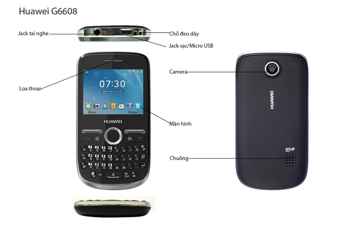 Mô tả tính năng của Huawei G6608 Mô tả tính năng của Huawei G6608