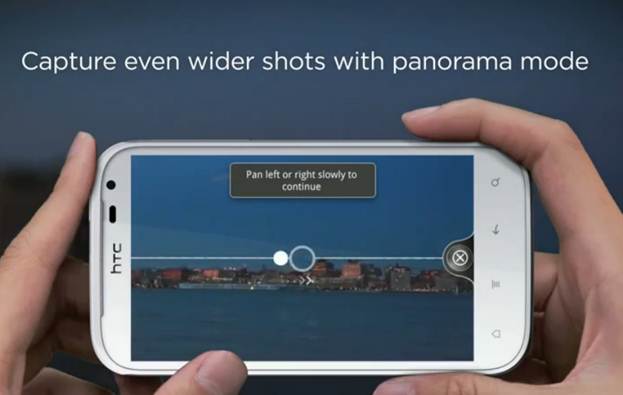 HTC Sensation XL - chụp hình panorama