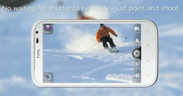 HTC Sensation XL - tính năng vừa chụp hình vừa quay phim