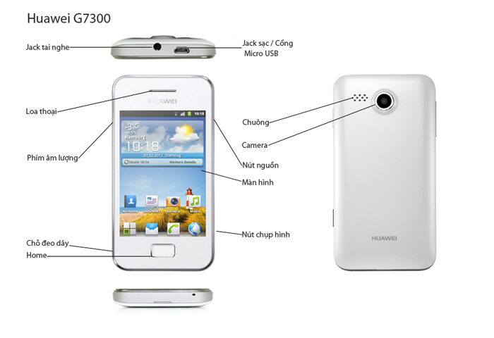 Phím chức năng Huawei G7300 Phím chức năng Huawei G7300
