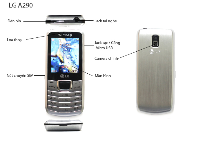 Các tính năng của LG A290 Các tính năng của LG A290