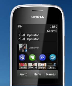 Màn hình chủ Nokia asha 202