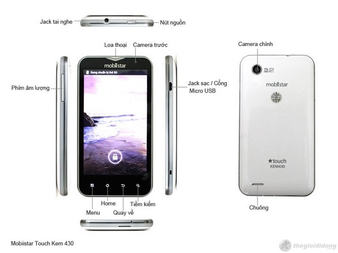 Các tính năng của Mobiistar Touch Kem 430 Các tính năng của Mobiistar Touch Kem 430