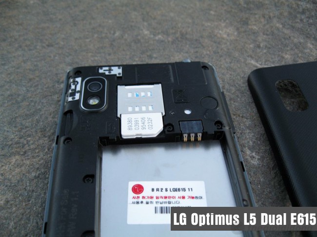 LG Optimus L5 Dual E615 hỗ trợ 2 sim 2 sóng