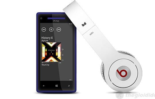 HTC 8X với khả năng chơi nhạc tuyệt vời 