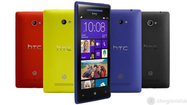 HTC 8X - nhiều màu sắc để lựa chọn