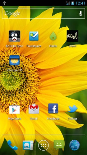 Giao diện hệ điều hành Android 4.0 của ZTE-U V970M