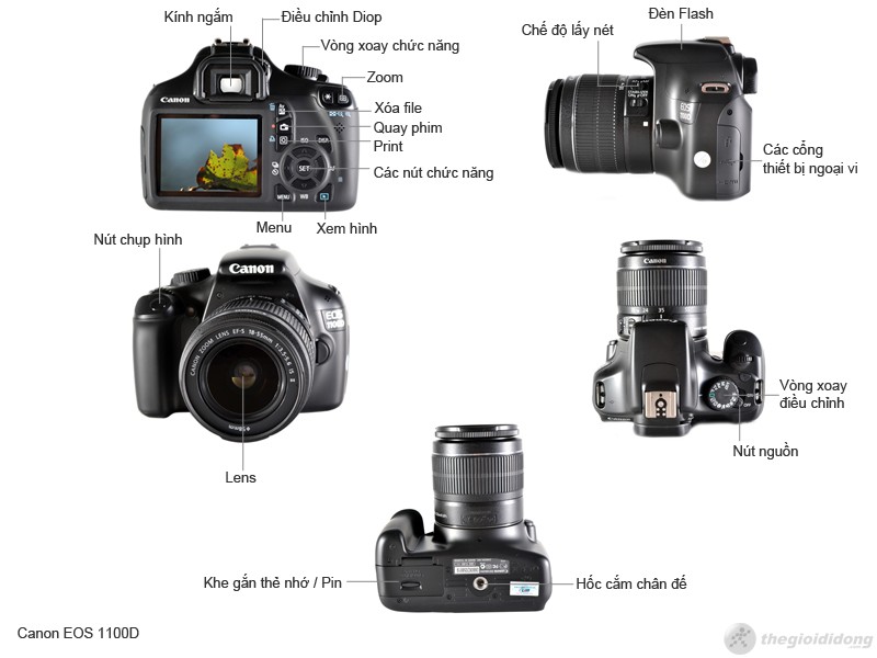 Mô tả chức năng Canon EOS 1100D