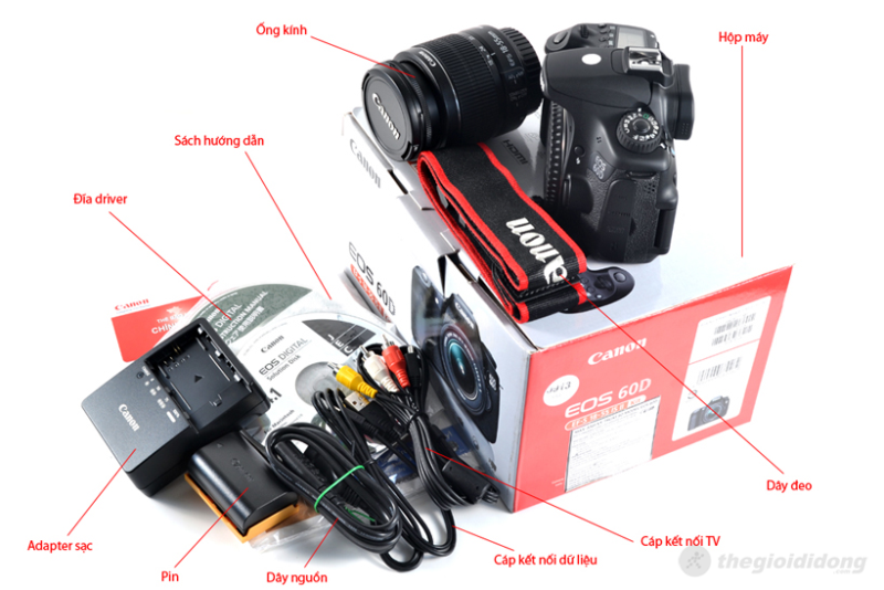 Bộ bán hàng chuẩn của Canon EOS 60D