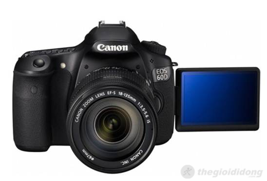 Canon EOS 60D với màn hình lật xoay đa góc