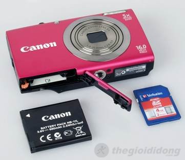Canon PowerShot A2300 - Sử dụng pin Lithium-ion NB-11L có kích thước nhỏ rất tiện dụng.