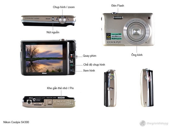 Mô tả chức năng Nikon Coolpix S4300 Mô tả chức năng Nikon Coolpix S4300