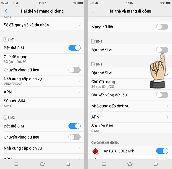 Bước 2: Chọn số đã quay và nhắn tin.