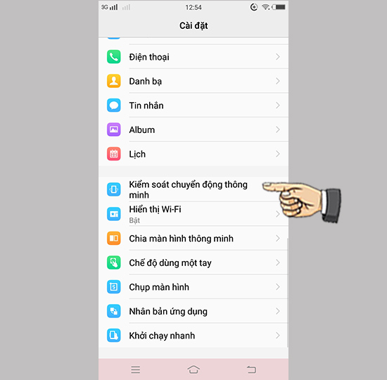 Kiểm soát màn hình thông minh