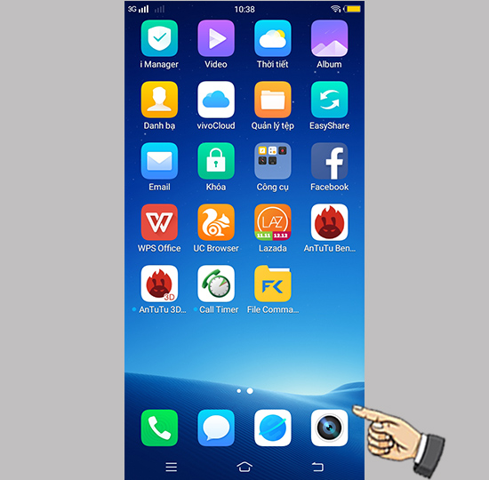 Bước 1: Vào Camera