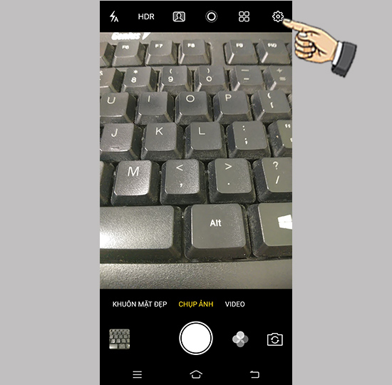 Bước 2: Chọn cài đặt.