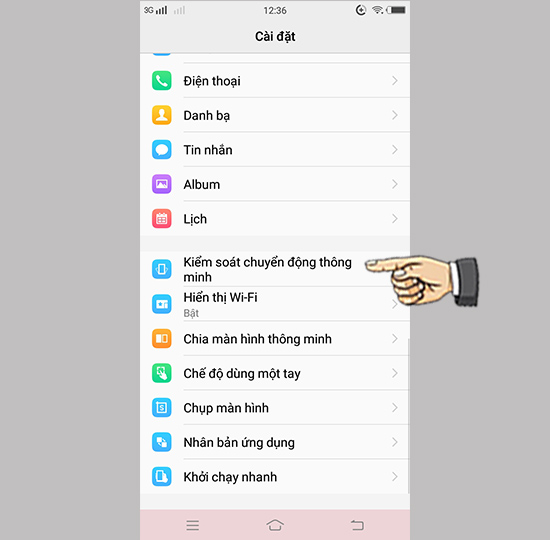 Chọn Kiểm soát cuộc gọi thông minh.