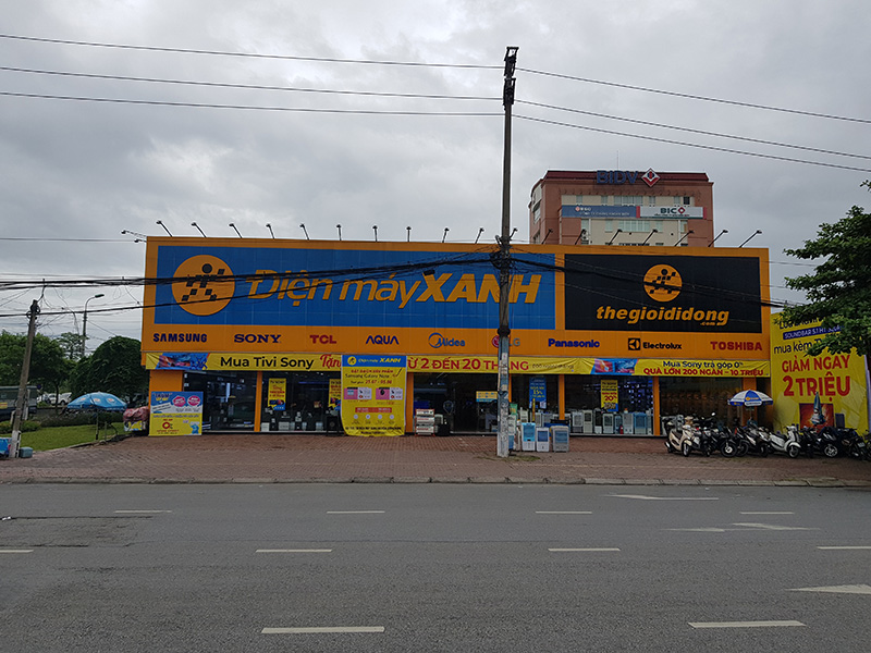 ĐIỆN MÁY XANH TẠI NGÃ TƯ MÁY SỨ THÀNH PHỐ HẢI DƯƠNG