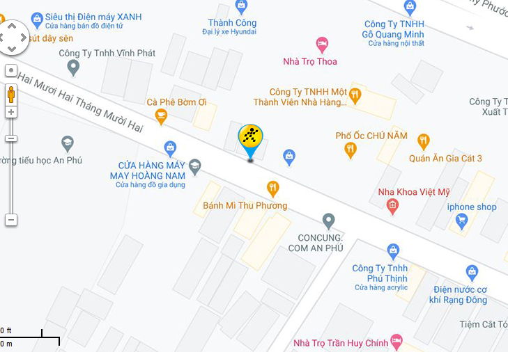 Điện máy XANH TP Thuận An, Bình Dương trên bản đồ là công cụ hỗ trợ giúp bạn tìm kiếm dễ dàng địa chỉ và thông tin về cửa hàng này. Hơn nữa, bạn cũng có thể xem ý kiến ​​đánh giá của những người đã từng khám phá cửa hàng.