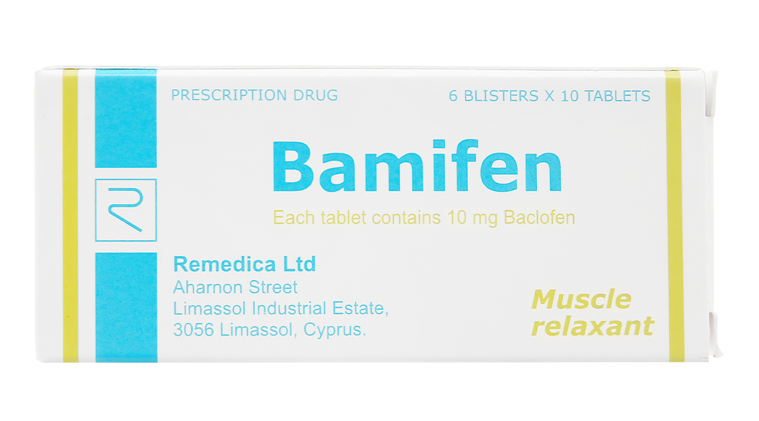 Bamifen 10mg giãn cơ, giảm co cứng cơ vân