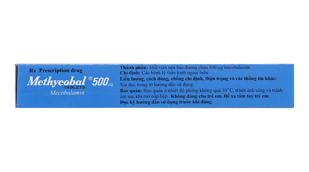Methycobal 500mcg trị bệnh lý thần kinh ngoại biên