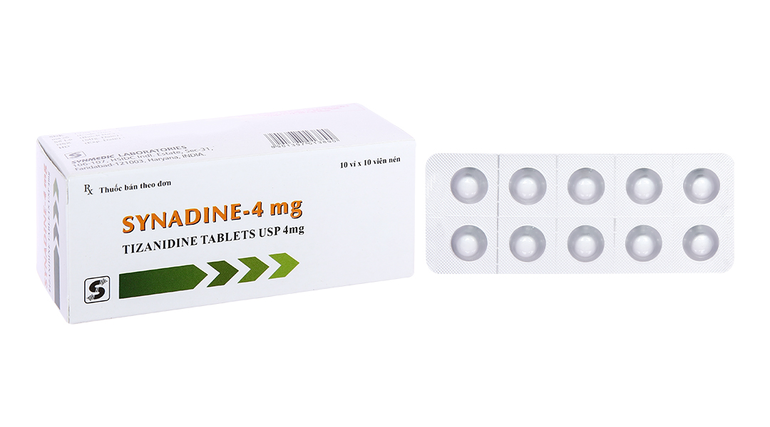 Synadine-4mg giúp giãn cơ, trị tăng trương lực cơ