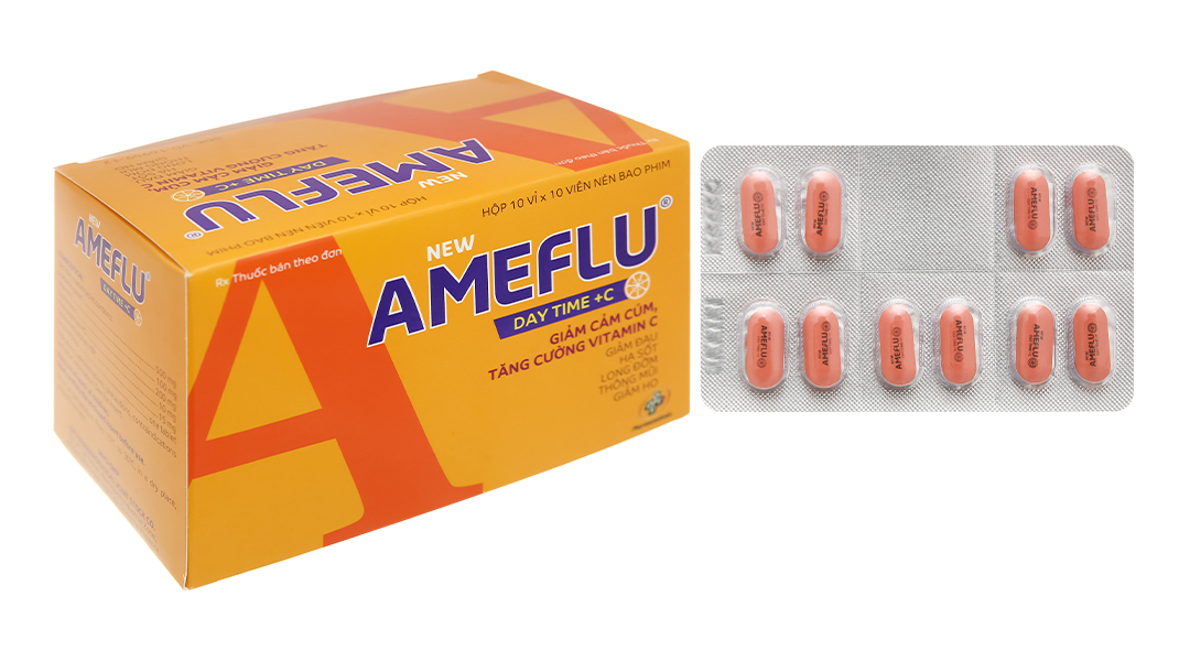 New Ameflu Daytime + C giảm các triệu chứng cảm cúm, cảm lạnh