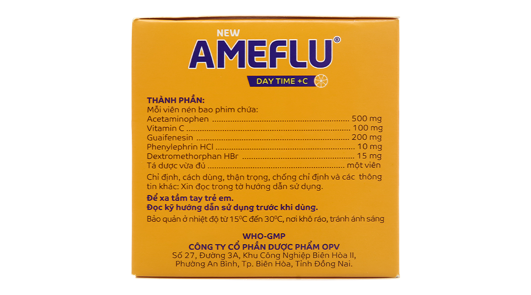 New Ameflu Daytime + C giảm các triệu chứng cảm cúm, cảm lạnh