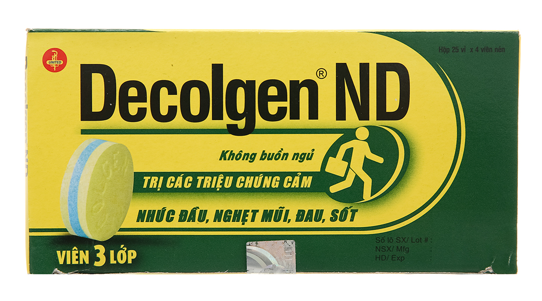 Decolgen ND trị triệu chứng cảm thông thường, viêm mũi dị ứng
