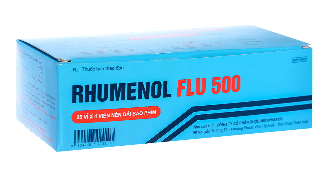 Rhumenol Flu 500 trị cảm lạnh