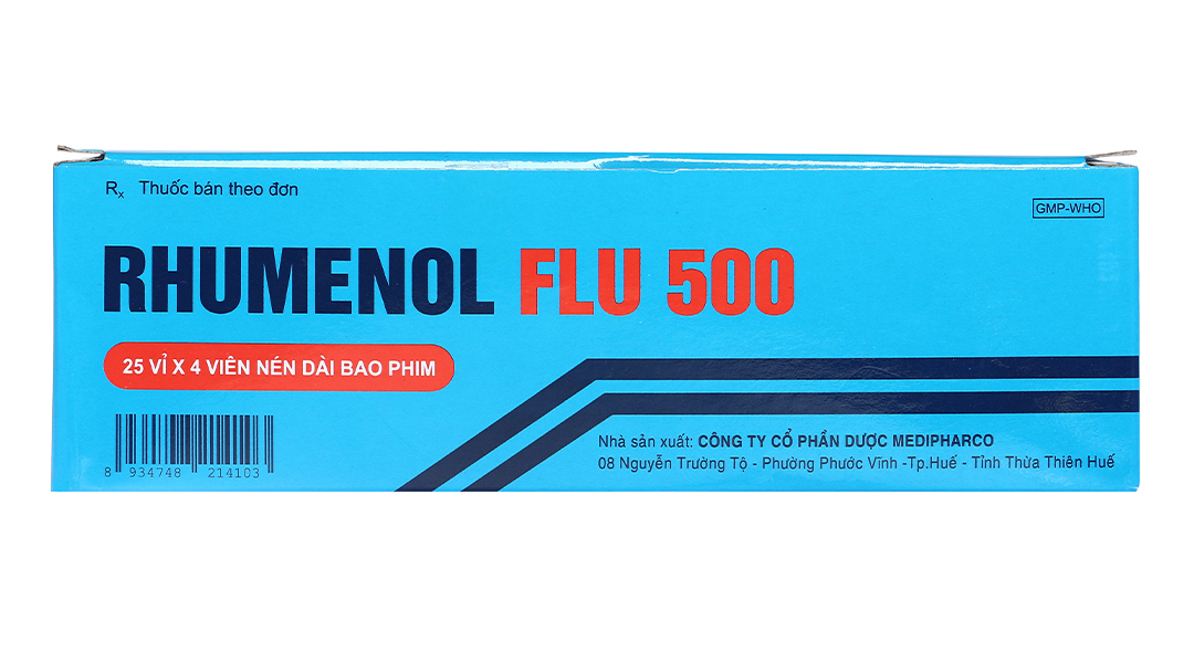 Rhumenol Flu 500 trị cảm lạnh