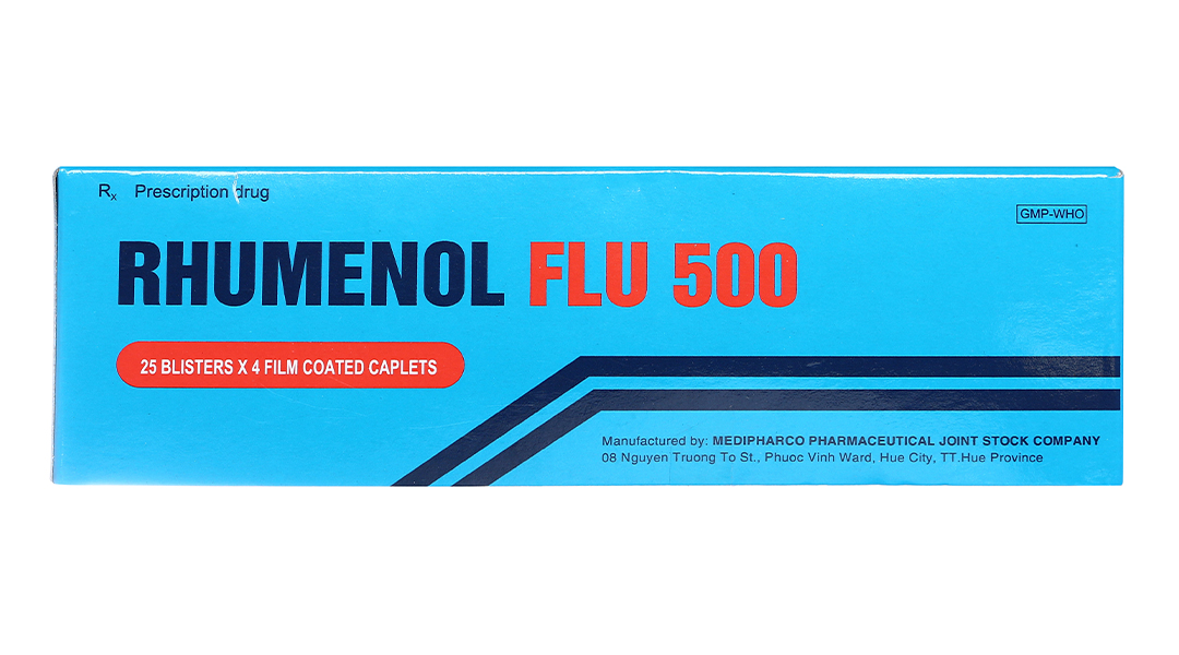 Rhumenol Flu 500 trị cảm lạnh