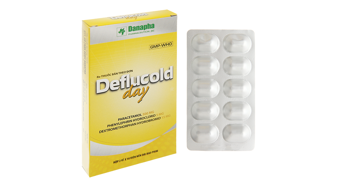 Deflucold Day trị các triệu chứng cảm cúm