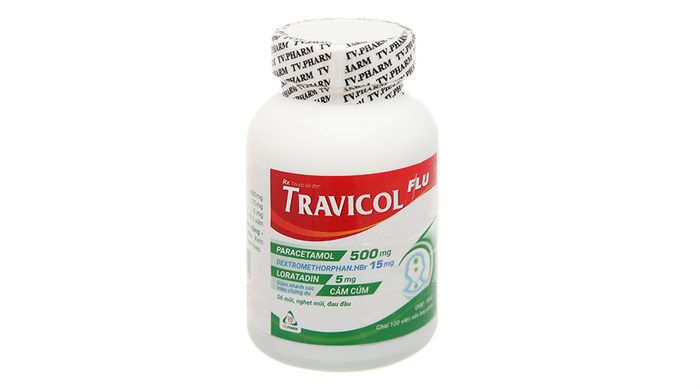 Thuốc Travicol Flu chai 100 viên