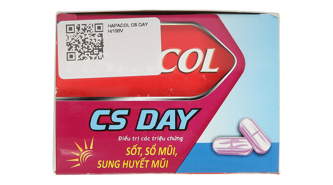 Hapacol CS Day trị triệu chứng cảm cúm, cảm lạnh