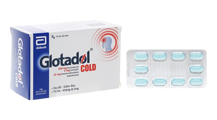 Thuốc Glotadol Cold hộp 100 viên