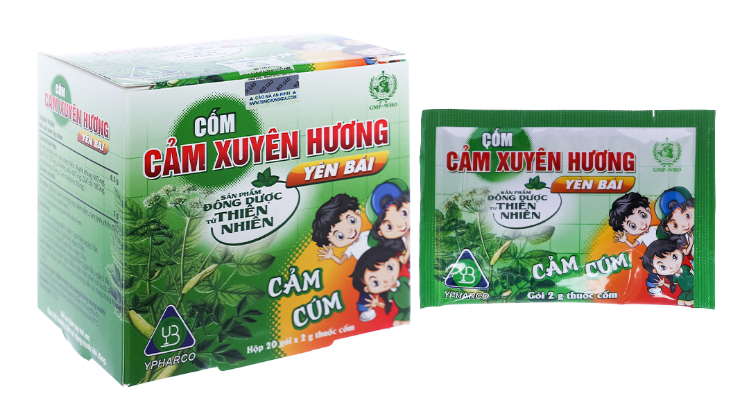 Thuốc cốm Cảm Xuyên Hương Yên Bái giảm triệu chứng cảm cúm, cảm lạnh