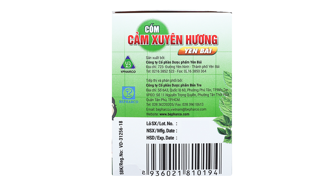 Thuốc cốm Cảm Xuyên Hương Yên Bái giảm triệu chứng cảm cúm, cảm lạnh