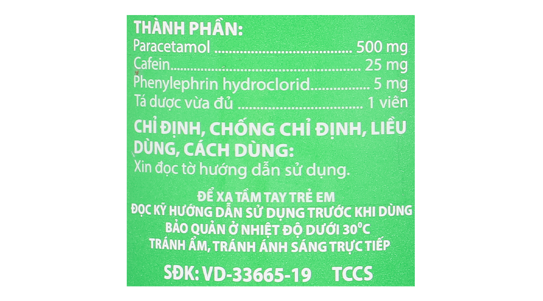 Cetecocenflu trị các triệu chứng cảm cúm
