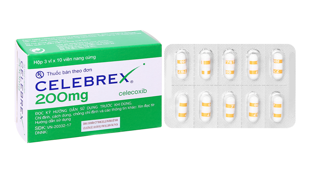 Celebrex 200mg giảm đau, kháng viêm xương khớp
