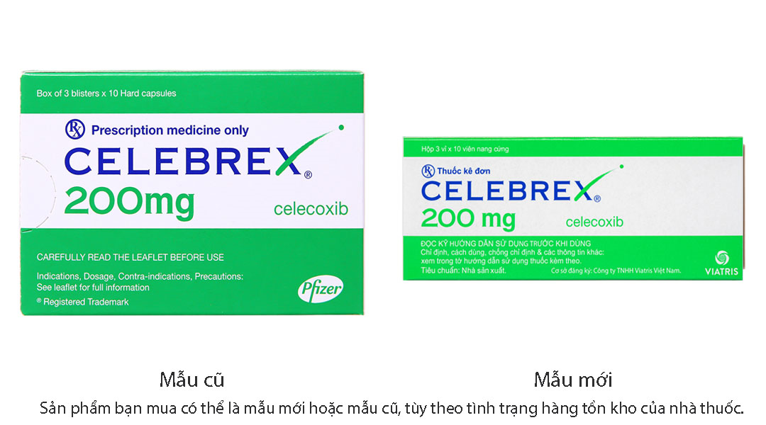 Celebrex 200mg giảm đau, kháng viêm xương khớp